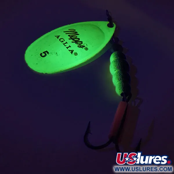 Mepps Aglia 5 UV Cucharilla, Chartreuse Fluo UV, 14g, UV, #9325