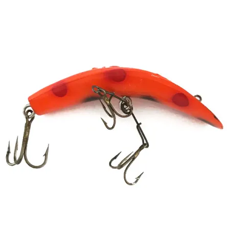 Yakima Bait FlatFish X5 Señuelo, Rojo/Negro, 7g, Banano, #9339