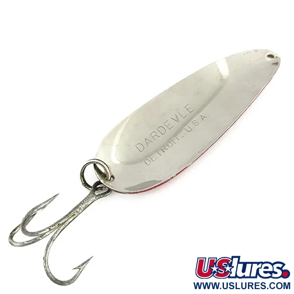 Eppinger Dardevle, 28g Rojo/Blanco/Níquel, Cuchara de Lanzado #9366