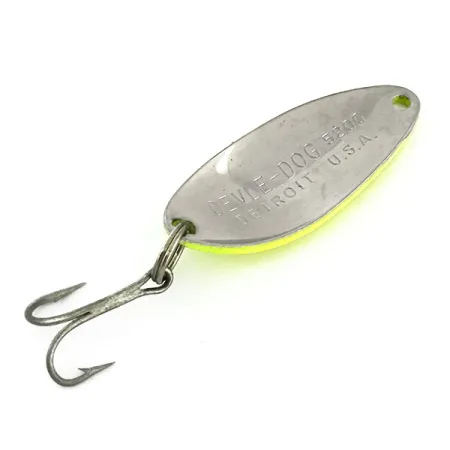 Eppinger Dardevle Devle Dog 5200 Cucharilla, Nickel/Chartreuse, 7g, #9384