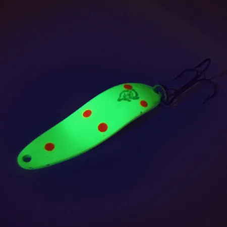 Eppinger Dardevle Cop-E-Cat 7300 UV Cucharilla, Chartreuse/Rojo, 10g, #9386