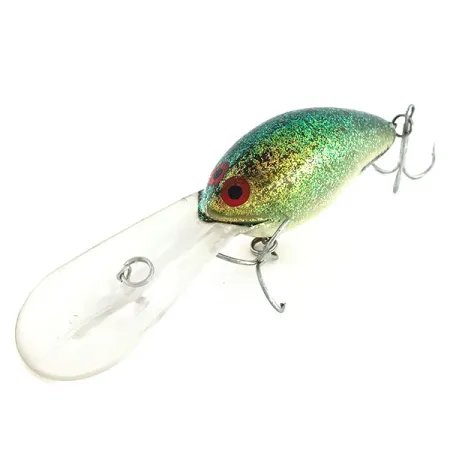 Norman DD22 HD Crankbait, Blanco/Moteado verde, 28g, Suspending, #9395