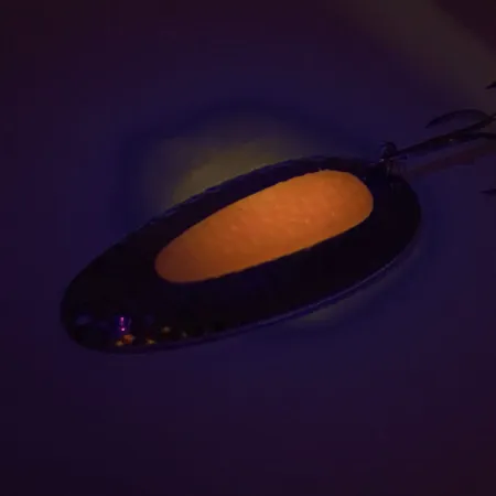 Nebco Pixee UV Cucharilla, Níquel martillado/Rosa, 24g, UV, #9460