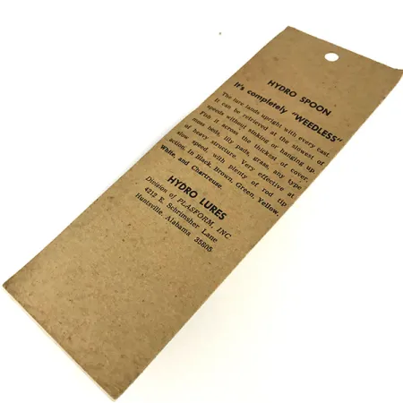 Hydro Lures Weedless Hydro Spoon, Blanco/Negro, 14g, Antialgas, #9466