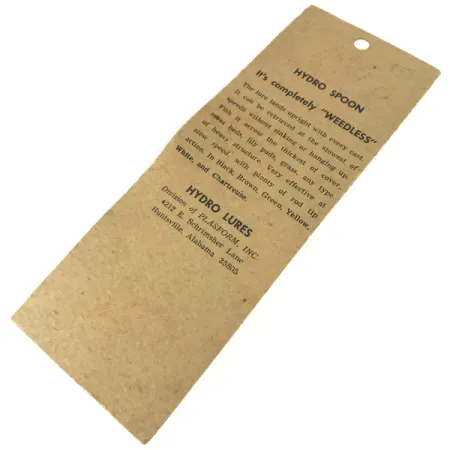 Hydro Lures Weedless Hydro Spoon, Blanco/Rojo/Verde, 14g, Antialgas, #9467