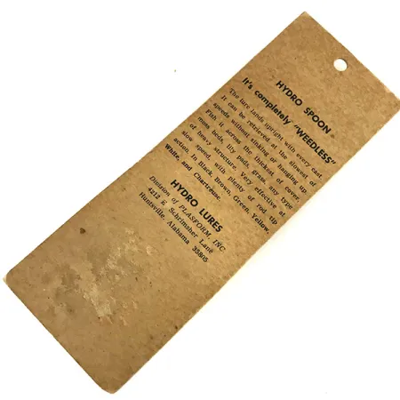 Hydro Lures Weedless Hydro Spoon Cucharilla, Amarillo/Negro, 17g, #9468