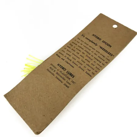 Hydro Lures Weedless Hydro Spoon Cucharilla, Amarillo/Negro, 14g, #9469