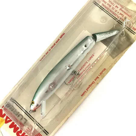 Bill Norman Jointed Señuelo Articulado, Mirror Silver / Verde, 21g, #9471