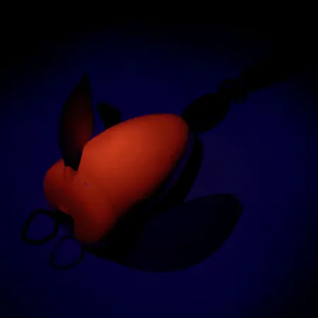 Shur Strike Spin-n-Glo Señuelo, Rosa, 7g, UV reactivo, #9523