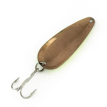 Blue Fox Aqua Spoon Cucharilla, Chartreuse/Negro/Bronce, 9g, USA, #9525
