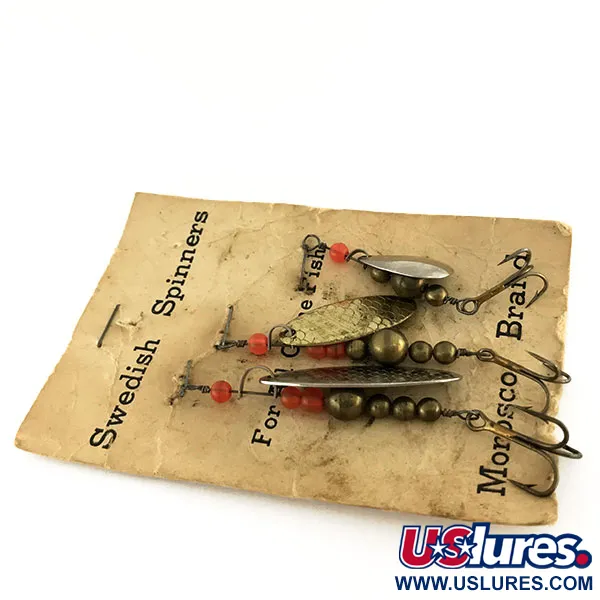 Swedish Swing Morosco Brand Cucharilla, Níquel / Latón, 7g, Vintage, #9539