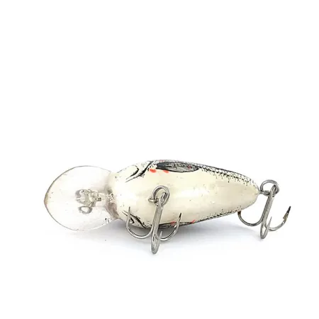 Bomber Fat A B04F Crankbait, Plata/Negro, 5.5g, Profundidad 1.8m, #9549