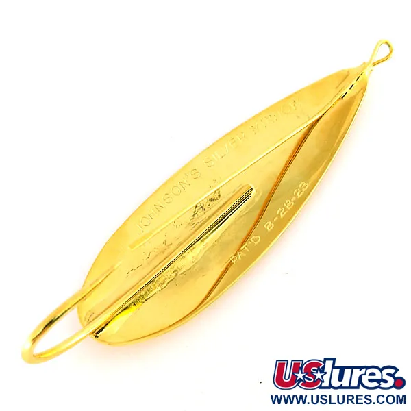 Weedless Johnson Silver Minnow Cucharilla, Oro, 31g, Anti-enganche, #9554