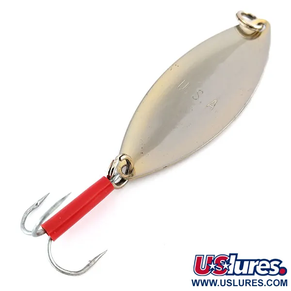 Mepps Spoon 3 Cuchara de Curricán, Níquel, 13g, Funda Roja, #9556