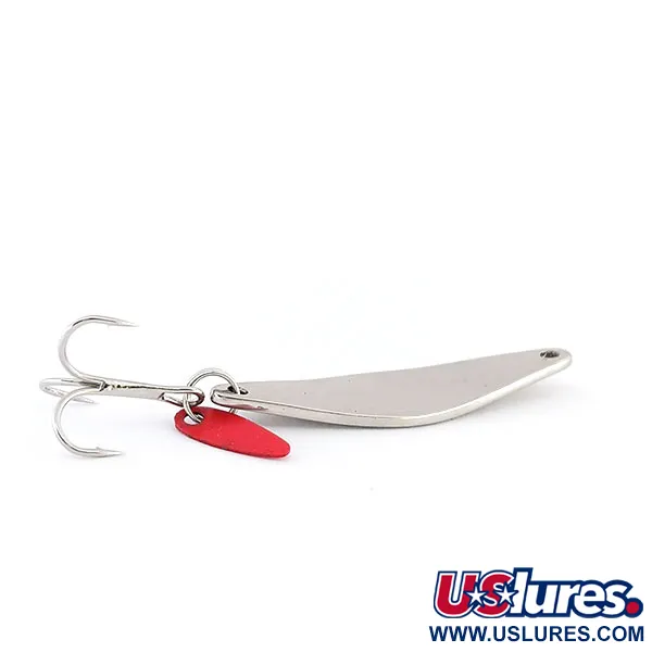 Bay de Noc Do-Jigger Cucharilla, Níquel, 5g, Aleta Roja, #9564