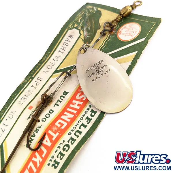 Pflueger Washington Spinner №1792 Cucharilla, Níquel, 4g, Bull Dog, #9565