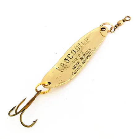 Luhr Jensen Krocodile Die #3 Cucharilla, Oro, 10g, Escamas Prisma, #9572