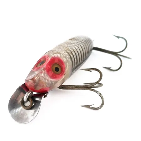 Heddon River Runt Spook Floating Señuelo, Plata/Rojo, 12g, #9596