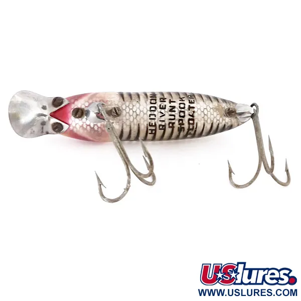 Heddon River Runt Spook Floating Señuelo, Plata/Rojo, 12g, #9596