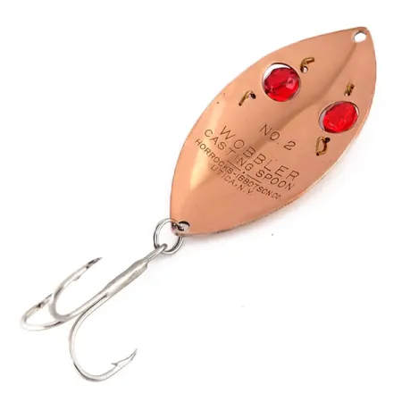 Horrocks-Ibbotson Wobbler Cucharilla, Cobre/Ojos Rojos, 23g, #9599