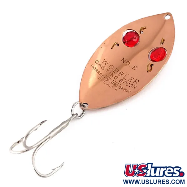 Horrocks-Ibbotson Wobbler Cucharilla, Cobre/Ojos Rojos, 23g, #9599