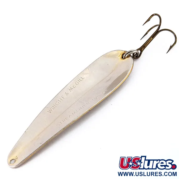 Wright & McGill Streamliner Cucharilla, Níquel, 18g, Vintage, #9602