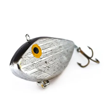 Rebel Wiggle Shad Rattlebait Hundido, Plata, 7g, Vintage, #9603