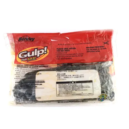 Berkley Gulp Vinilo, Green Pumpkin, 10cm, Biodegradable, #9616