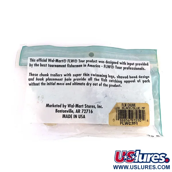 Wal Mart FLW Chunk Vinilo, Negro / Azul, 7.5cm, Trailer, #9621