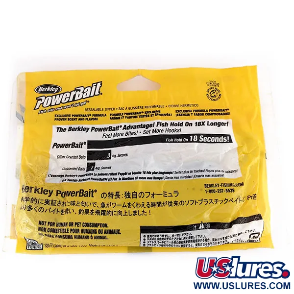 Berkley Power Worm Vinilos, Motor Oil, 18cm, Cola Rizada, #9623