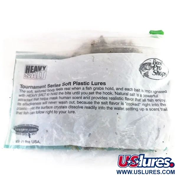 Bass Pro Shops Caterpillar Stud Tube, Green Pumpkin, 8pcs, #9625