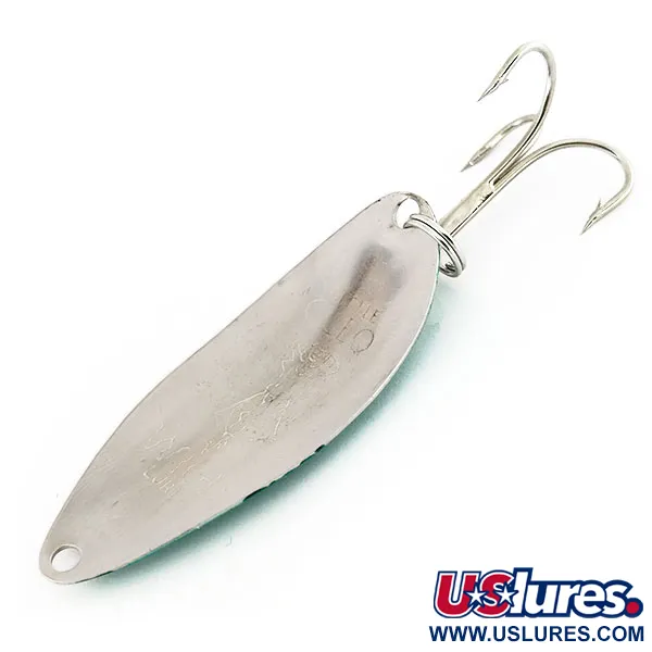 Seneca Little Cleo Cucharilla, Níquel / Verde, 5g, Grabado Hula Girl, #9631