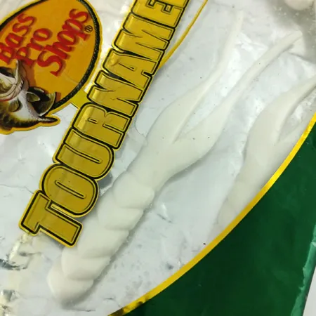 Bass Pro Shops Tournament Series Flicker Vinilo, Blanco, 10cm, #9659