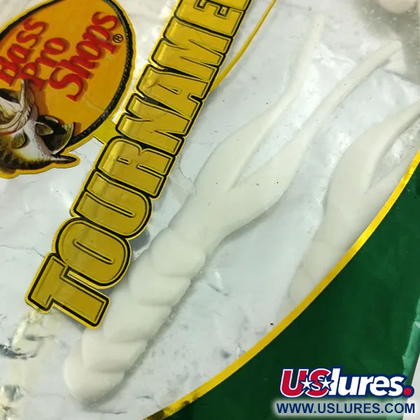 Bass Pro Shops Tournament Series Flicker Vinilo, Blanco, 10cm, #9659