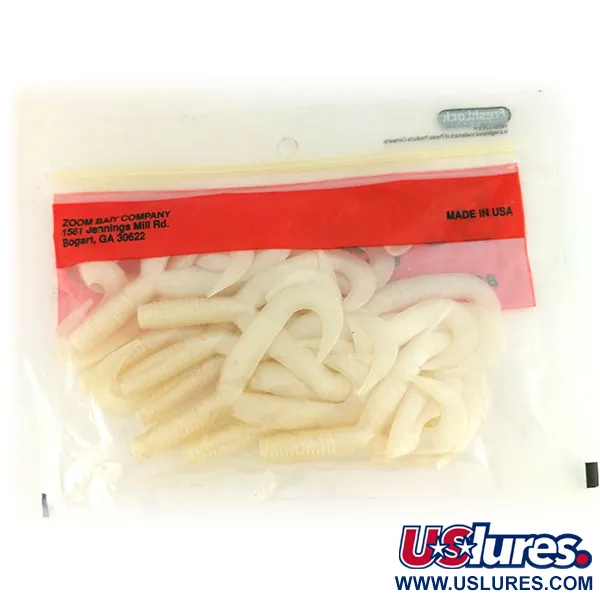 Zoom Creepy Crawler Tail Vinilo, White Pearl, 16uds, Salty, #9660