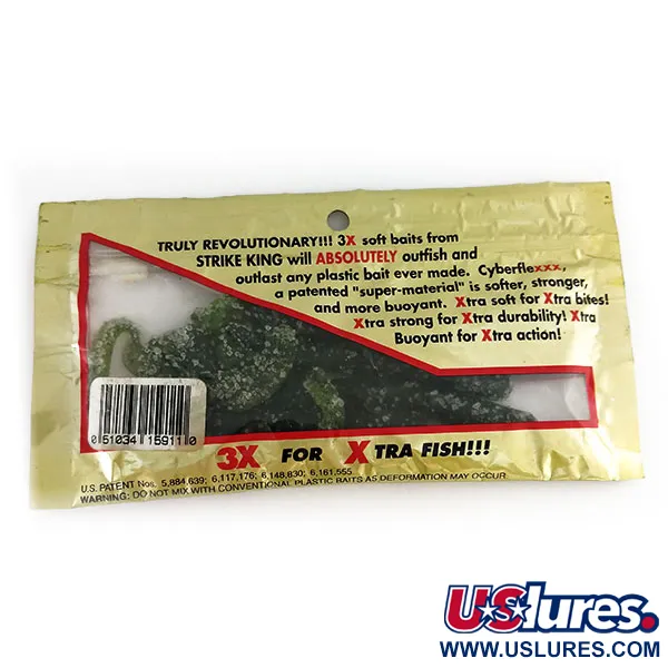 Strike King Ribbon Tail Worm vinilo, Watermelon/Chart, 15cm, #9663