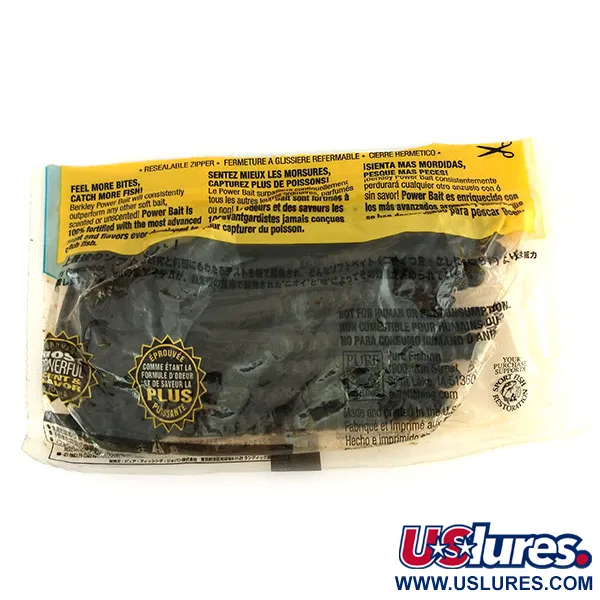 Berkley Powerbait Power Worm Vinilo, Black, 17.5cm, Aroma, #9665