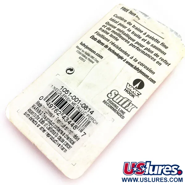 Luhr Jensen Needlefish 1, Metallic Perch, 2g, Cuchara de Curricán #9670