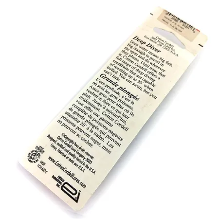 Cotton Cordell Deep Diver Señuelo, Tiger, 7g, Profundidad, #9672