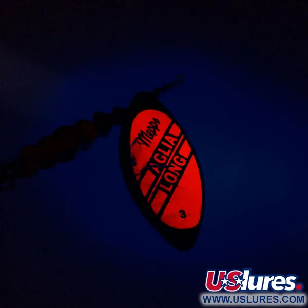 Mepps Aglia Long 3 Dressed Cucharilla, Naranja/Oro, 12g, Bucktail, #9676