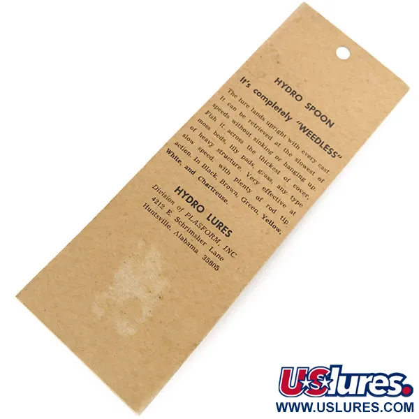 Hydro Lures Weedless Hydro Spoon Cucharilla, Amarillo, 14g, Skirt, #9682