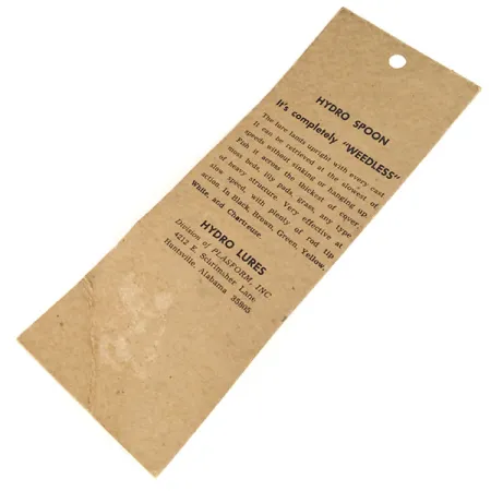 Hydro Lures Weedless Hydro Spoon Cucharilla, Amarillo, 17g, #9684