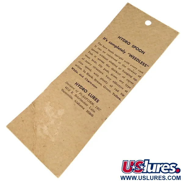 Hydro Lures Weedless Hydro Spoon Cucharilla, Amarillo, 17g, #9684