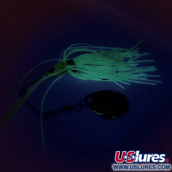 Strike King Mini-King Spinnerbait UV, Níquel/Chartreuse, 7g, #9694