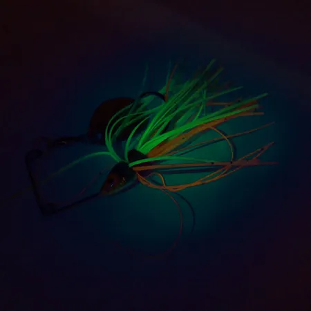 Strike King Mini-King Spinnerbait UV, Gold/Orange/Amarillo/Verde, 7g, #9695