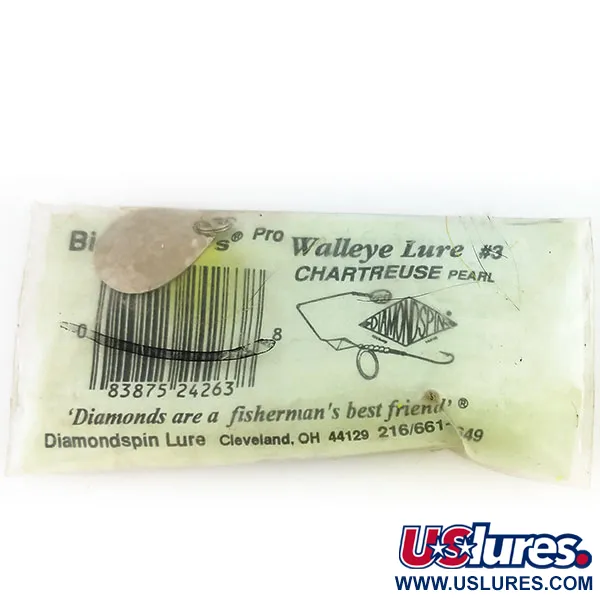 Big Chuck's Walley Lure Spinnerbait, Chartreuse, 17g, Hoja Sauce, #9697
