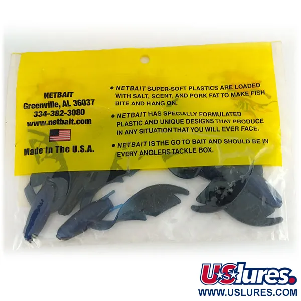 NetBait Paca Chunk Jr Vinilo, Black Blue, 7.5cm, Pinzas, #9733