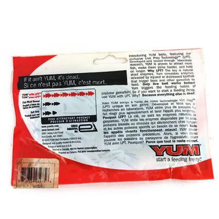 YUM Mega Tube Vinilo, Green Pumpkin, 7.5cm, LPT-Sal, #9734