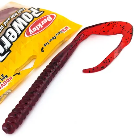 Berkley Powerbait Power Worm vinilo, Cherryseed, 25cm, #9735