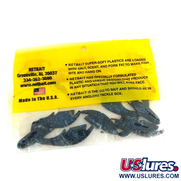 NetBait Paca Chunk Jr vinilo, Black Blue Flake, 7.5cm, #9736